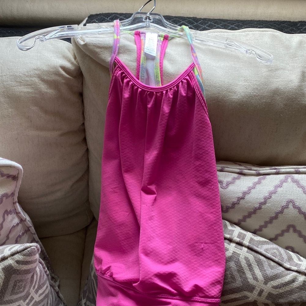 Pink ivivva athletic tank top